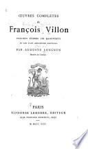 Œuvres complètes de François Villon