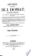 Œuvres complètes de J. Domat