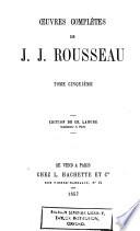 Œuvres complètes de J.-J. Rousseau