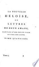 Œuvres completes de J.J. Rousseau: La nouvelle Héloïse