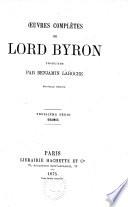 Œuvres complètes de Lord Byron
