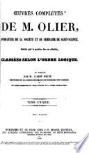 Œuvres complètes de M. Olier