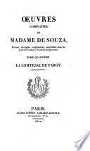 Œuvres complètes de Madame de Souza, revues, corrigées, augmentées, etc