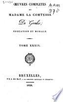 Œuvres complètes de Madame la Comtesse De Genlis