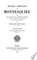 Œuvres complètes de Montesquieu: De l'esprit des lois, livres X-X