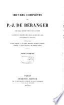 Œuvres complètes de P.J. de Béranger