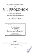 Œuvres complètes de P.-J. Proudhon