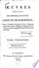 Œuvres complètes de Pierre-Augustin Caron de Beaumarchais