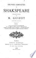 Œuvres complètes de Shakspeare