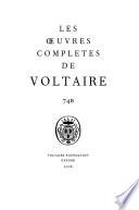 Œuvres complètes de Voltaire (Complete Works of Voltaire) 74B