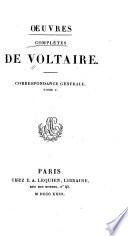 Œuvres complètes de Voltaire: Correspondance générale. 1823-25. 14 v