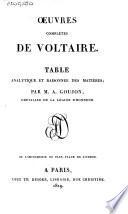 Œuvres complètes de Voltaire