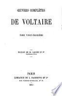 Œuvres complètes de Voltaire: Mélanges
