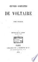 Œuvres complètes de Voltaire: Notice sur Voltaire. Théatre