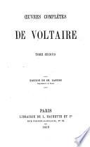 Œuvres complètes de Voltaire: Notice sur Voltaire. Théatre