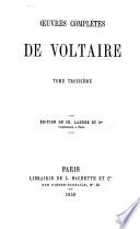 Œuvres complètes de Voltaire: Notice sur Voltaire. Théatre