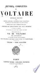 Œuvres complètes de Voltaire: Théâtre. 1877