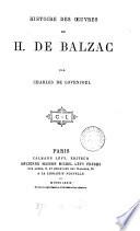 Œuvres complètes. Éd définitive. Complément. Histoire des oeuvres de H. de Balzac, par C. de Lovenjoul