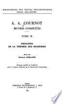Œuvres complètes: Principes de la théorie des richesses
