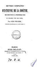 Œuvres complètes, réunies et publ. par L. Feugère