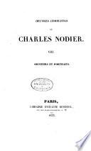 Œuvres de Charles Nodier: Souvenirs et portraits