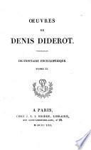 Œuvres de Denis Diderot: Dictionnaire encyclopédique
