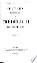 Œuvres de Frédéric le Grand ...
