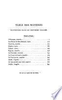 Œuvres de J. de La Fontaine: Théâtre: L'eunuque, comédie. Les rieures du Beau-Richard, ballet. Clymène, comédie. Daphné, opéra. Galatée, opéra. Ragotin, comédie. Le Florentin, comédie. La coupe enchantée, comédie. Le veau perdu, comédie. Astrée, tragédie. Je vous prends sans verd, comédie. Achille, tragédie