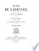 Œuvres de Lagrange: Mécanique analytique (Suite) (4ième éd., 1889)