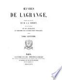 Œuvres de Lagrange: Pièces diverses non comprises dans le recueils académiques
