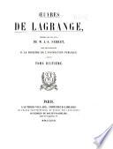 Œuvres de Lagrange: Traité de la résolution des équations numériques de tous les degrés, avec des notes. 4. éd