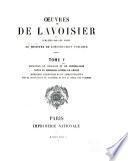 Œuvres de Lavoisier