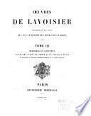 Œuvres de Lavoisier