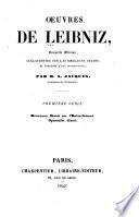 Œuvres de Leibniz: sér. Nouveaux essais sur l'entendement. - Opuscules divers