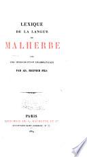 Œuvres de Malherbe