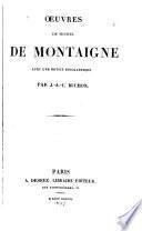Œuvres de Michel de Montaigne