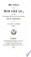 Œuvres de Mirabeau