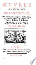 Œuvres de Monsieur de Fontenelle