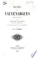 Œuvres de Vauvenargues