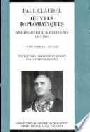 Œuvres diplomatiques: 1927-1929