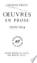 Œuvres en prose: 1909-1914