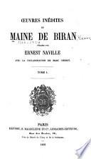 Œuvres inédites de Maine de Biran