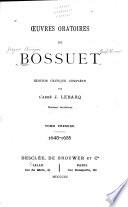 Œuvres oratoires de Bossuet