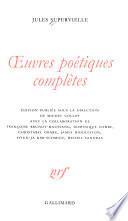 Œuvres poétiques complètes