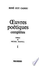 Œuvres poétiques complètes