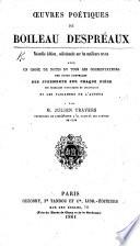 Œuvres poétiques. (Éloge de M. Despréaux par M. D'Alembert.)