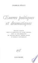 Œuvres poétiques et dramatiques