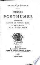 Œuvres posthumes