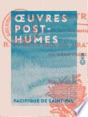 Œuvres posthumes