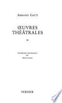 Œuvres théâtrales